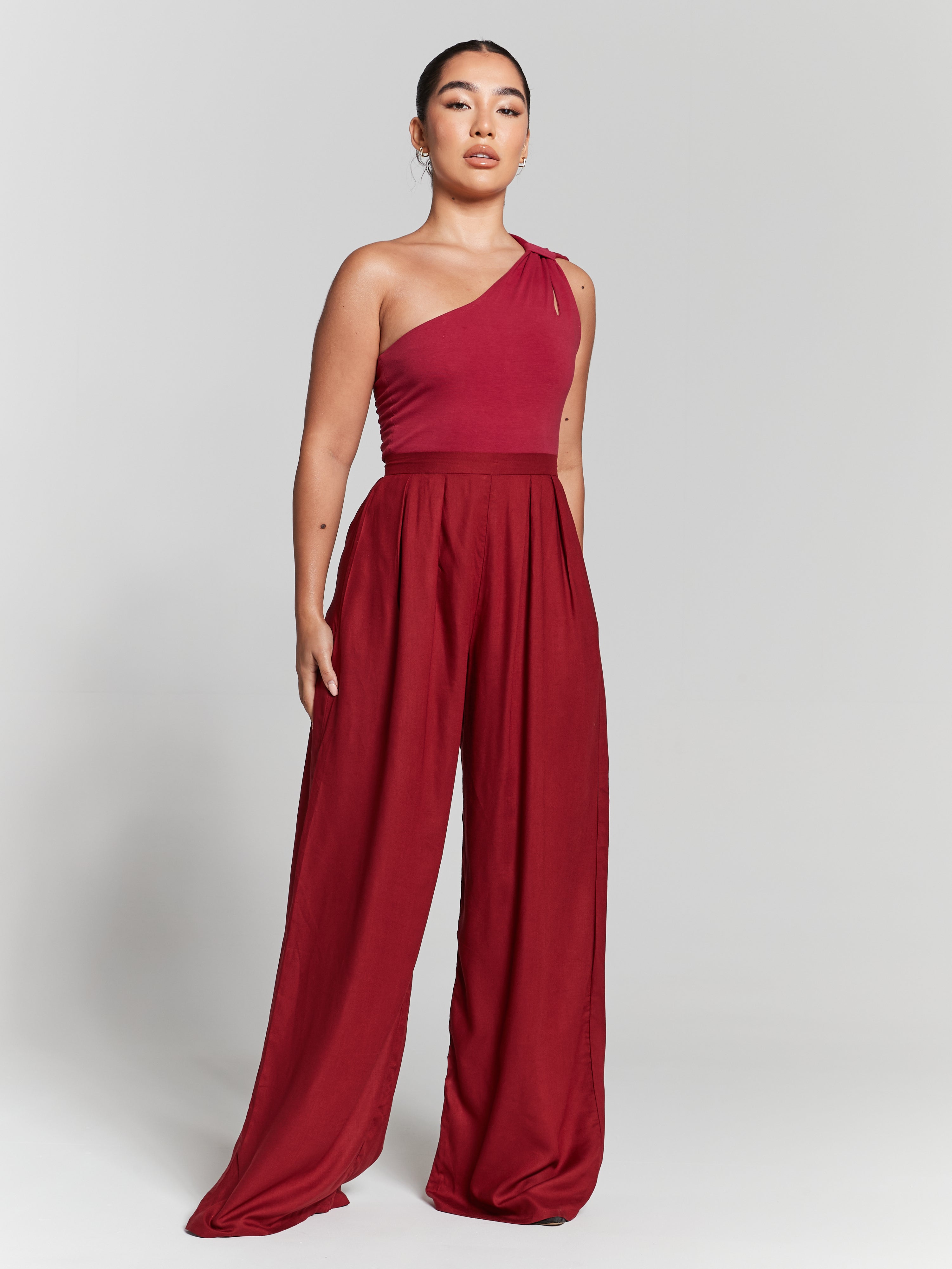 Buy Pink Tailored Super Wide Leg Trousers from Next Netherlands